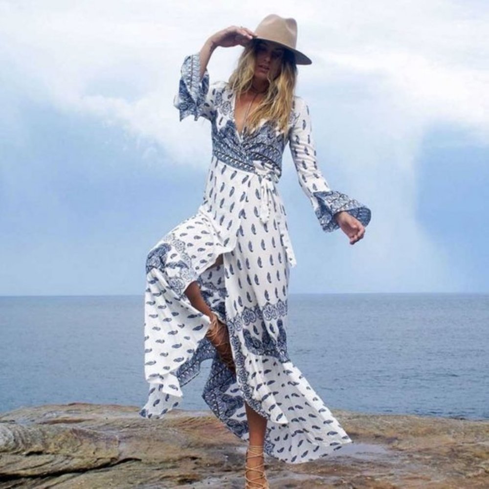 Celine PRINT MAXI DRESS - Picture 4 of 6